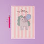 Personalised Unicorn Birthday Card With Stickers, thumbnail 4 of 8