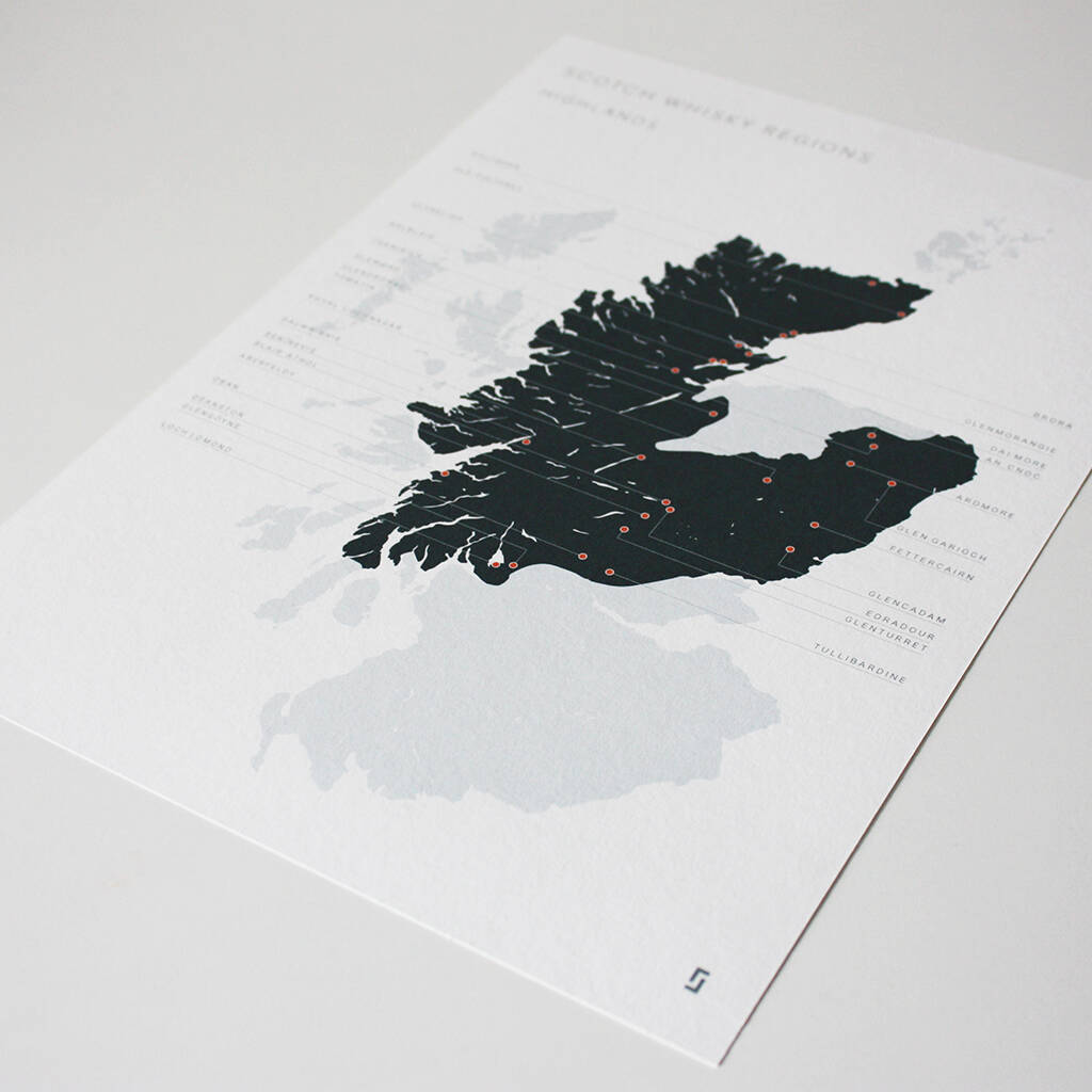 Highland Distilleries Map