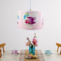 Blue Tit On Tea Cup Ceiling Pendant Lampshade, thumbnail 2 of 2