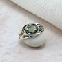 Green Amethyst Ring With Leaf Motif, thumbnail 4 of 8