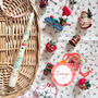 Hand Painted Ivory Christmas Taper Candles, thumbnail 9 of 9