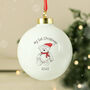 Personalised My 1st Christmas 2025 Teddy Bear Bauble, thumbnail 1 of 3