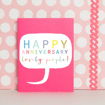 Mini Happy Anniversary Card, 3 of 3