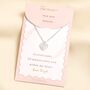 Heart Carded Necklace In Gold Or Silver, thumbnail 2 of 4