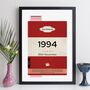 Personalised 30th Birthday Print 1994 Book Cover Gift, thumbnail 4 of 12