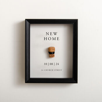 Personalised First Toast New Home Cork Saver Frame, 2 of 5