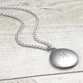 Personalised Men's Sterling Silver Pebble Necklace, 3 of 8