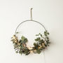Wire Hanging Wreath With Artificial Foliage And Berries, thumbnail 3 of 3