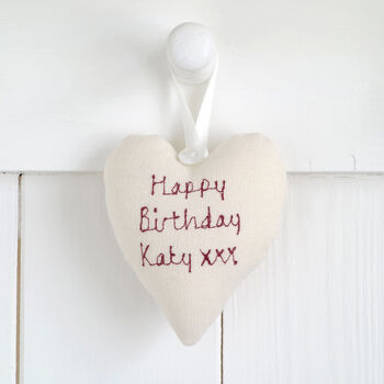 Personalised Mini Hanging Heart Birthday Gift For Her, 8 of 12