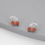 Cherry Stud Earrings, thumbnail 4 of 12