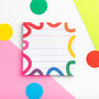 Colourful Squiggles Sticky Notes, thumbnail 1 of 6