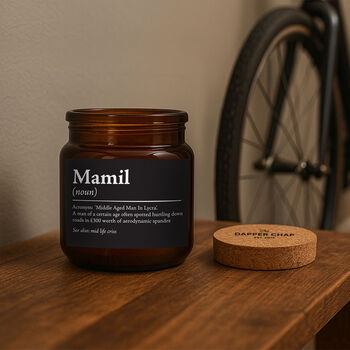 Brown Jar Candle • “Mamil” • Scented Jar Candle • Gift For Him • Special Gift • Novelty Candle • Humor Candle, 2 of 3
