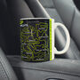 Moto 2026 Gp Racing Circuits Mug Neon Green Edition, thumbnail 2 of 6