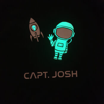 Space Glow In The Dark T Shirt, 3 of 3