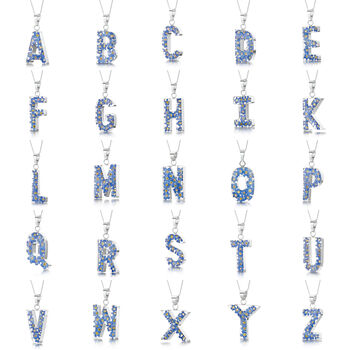 Gift For Teacher Initial Pendant Necklace With Real Flowers, 2 of 12