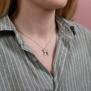 Personalised Boxer Silver Necklace, 3 of 10