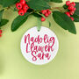 Personalised Welsh Christmas Decoration, thumbnail 3 of 4