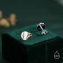 Sterling Silver Japanese Kintsugi Inspired Disk Stud Earrings, thumbnail 7 of 12