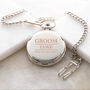 Personalised Silver Wedding Fob Pocket Watch And Gift Box, thumbnail 2 of 8