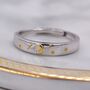 Sterling Silver Moon And Star Ring With Gold Plating, thumbnail 6 of 10