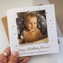 First Birthday Photo Card | Personalised 1st Birthday, thumbnail 1 of 5