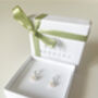 Sterling Silver Freshwater Pearl Huggie Earrings, thumbnail 5 of 5