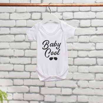 Personalised Daddy And Baby Cool T Shirt Baby Grow Set, 2 of 9