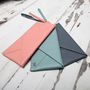 Personalised Envelope Leather Purse / Mini Clutch, thumbnail 4 of 12