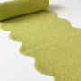 Personalised Scallop Edge Cashmere Scarf In Lime, thumbnail 6 of 8