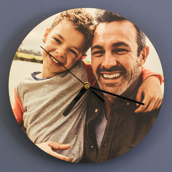 Personalised Father's Day Photo Upload Wall Clock, 2 of 3