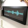 Personalised Framed Song Soundwave Print, thumbnail 1 of 5