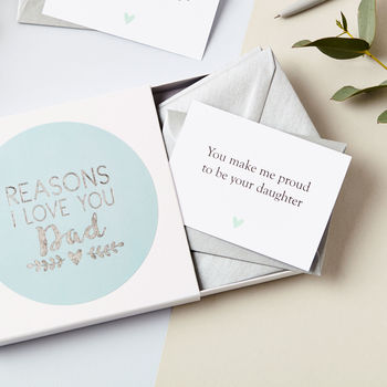 Personalised Foiled Reasons I Love Dad Notes, 4 of 6