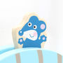 Pull Along Cat And Mouse Toy With Personalised Bag, thumbnail 3 of 3