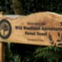 Engraved Live Edge Oak Plaque On Two 1m Posts, thumbnail 8 of 12
