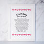 Personalised Hen Party Print Special Poem For Bride To Be, thumbnail 3 of 4