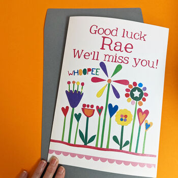 Personalised Big Good Luck Card, 6 of 7