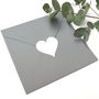 Monogram Personalised Wooden Heart Wedding Card, thumbnail 5 of 5
