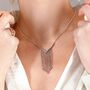 Waterfall V Necklace, thumbnail 3 of 5
