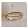 Monaco D'or Gold Ombré Vintage Pavé Row Charm Bangle, thumbnail 5 of 5