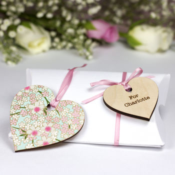Flower Girl Heart Gift, Personalised Decoration, 2 of 10