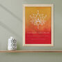 Personalised Diwali Lotus Framed Wall Print, thumbnail 3 of 6
