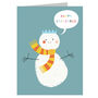 Mini Christmas Snowman Card, thumbnail 2 of 5
