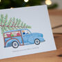 Personalised Classic Car Christmas Card, thumbnail 2 of 4