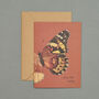 Handmade Greeting Card Painted Butterfly, Recycled Card, thumbnail 3 of 6