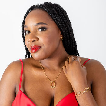 Sterling Silver Or Gold Vermeil T Bar Bracelet – Volcan Molten Link Design – Adjustable 925 Handmade Statement Jewellery Gift For Her, 6 of 12