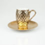 Gold Pineapple Patterned Cup And Saucer, thumbnail 6 of 6