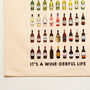 Illustrated Wine Tote Bag, thumbnail 3 of 3
