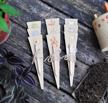 Personalised Ceramic Plant Markers And Labels Set, 6 of 10