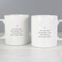 Personalised Hubby And Wifey Ceramic Mug Set, thumbnail 2 of 6