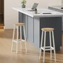 Set Of Two Bar Stools With Metal Frame, thumbnail 1 of 11